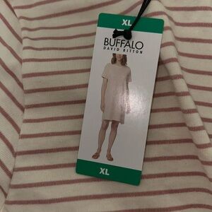 Buffalo David Bitton stripped t-shirt dress- NWT
